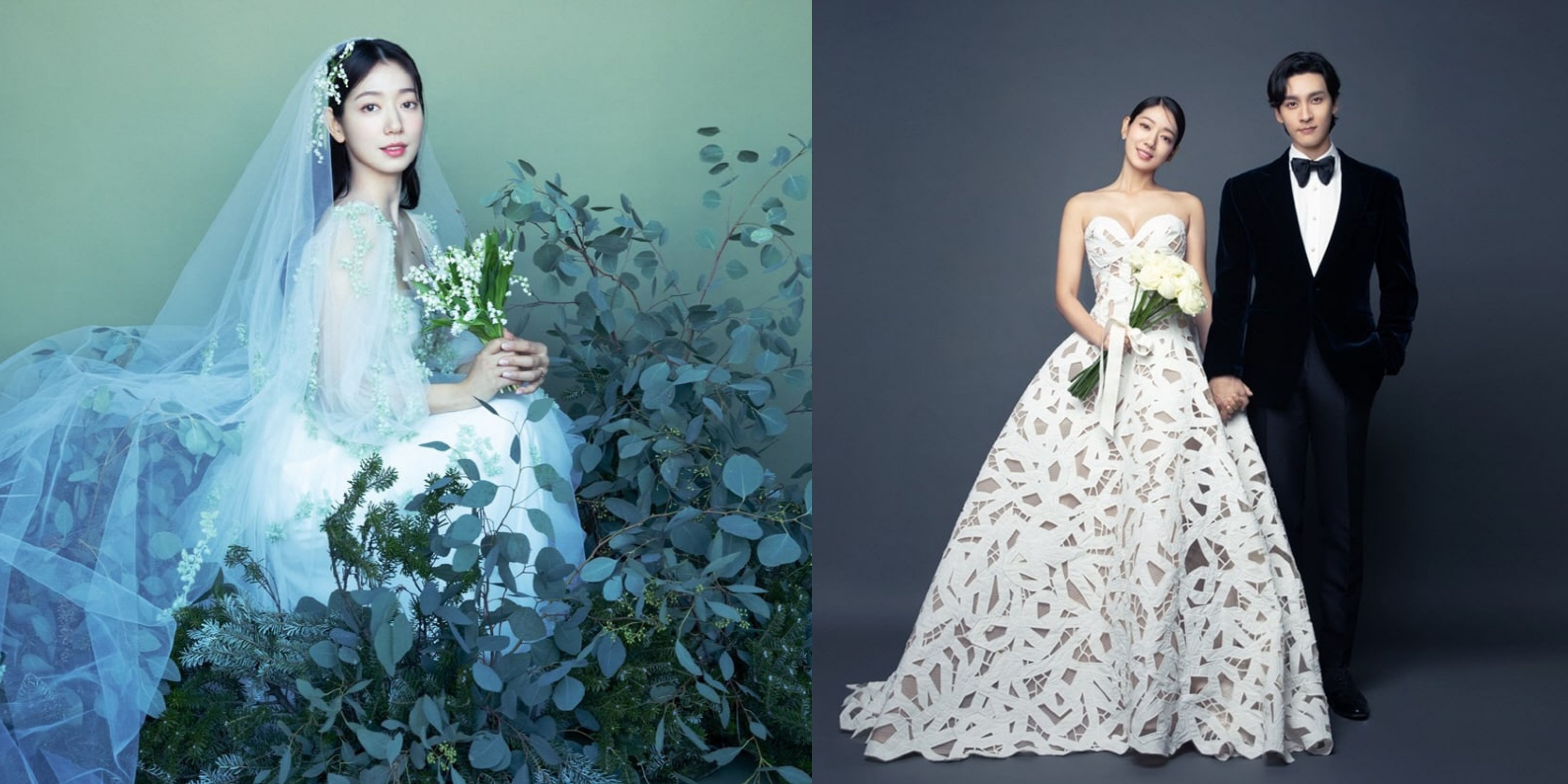 Park Shin Hye Looks Glamorous In Her Wedding Dress Designed By A Luxury Brand