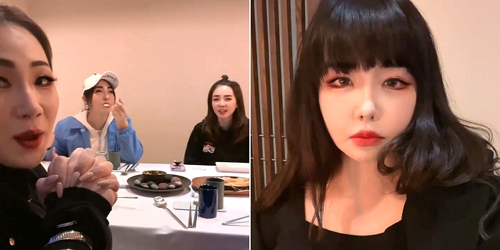 2NE1 Members Spends Time Together At A Restaurant