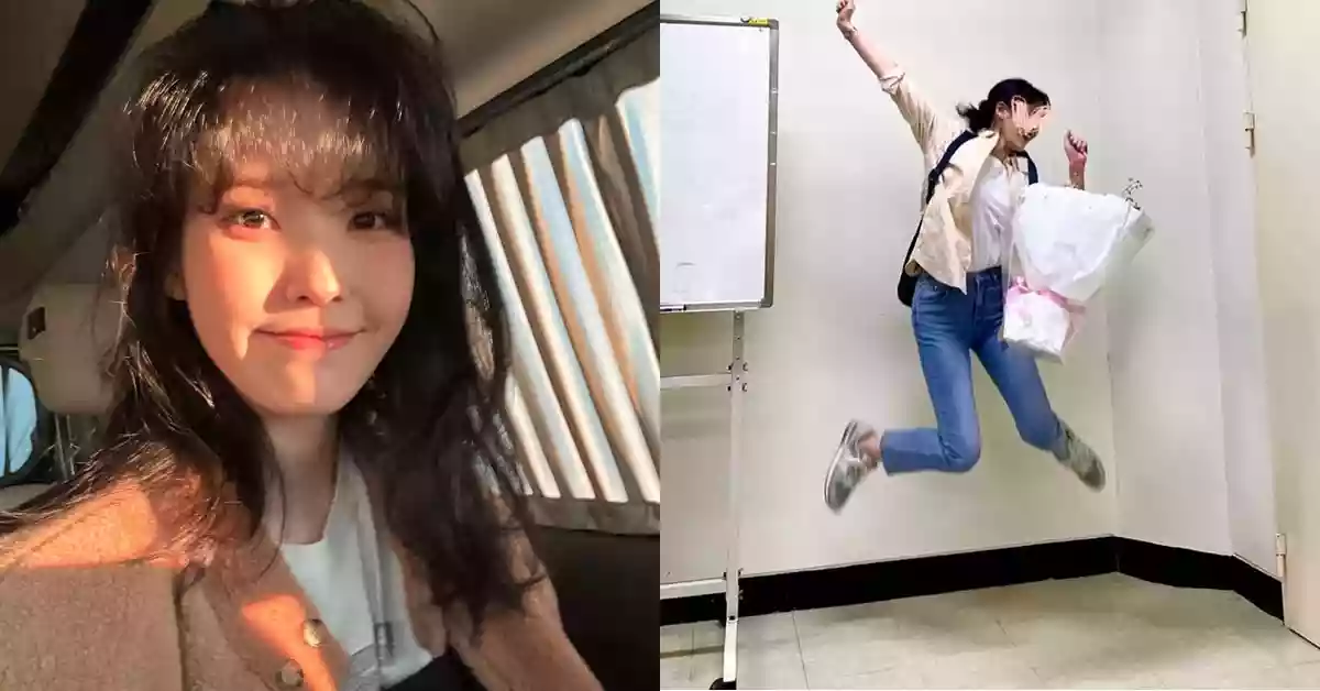 IU Can't Hide Her Happiness And Did A Jumpshot After Finishing Filming "Dream"