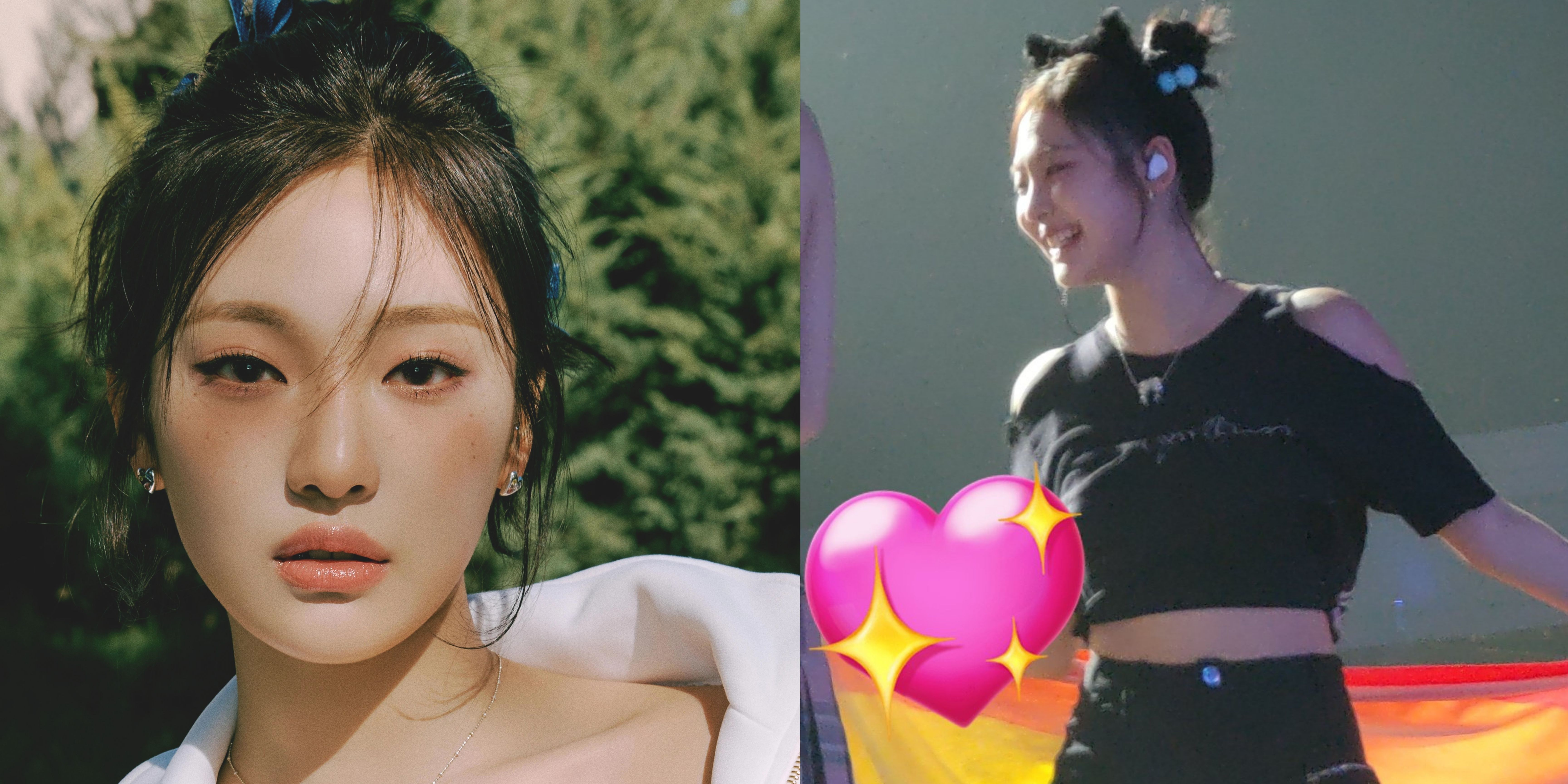 Two LGBTQ+ flags are thrown on stage by Aespa fans, and NingNing's reaction makes them tear up