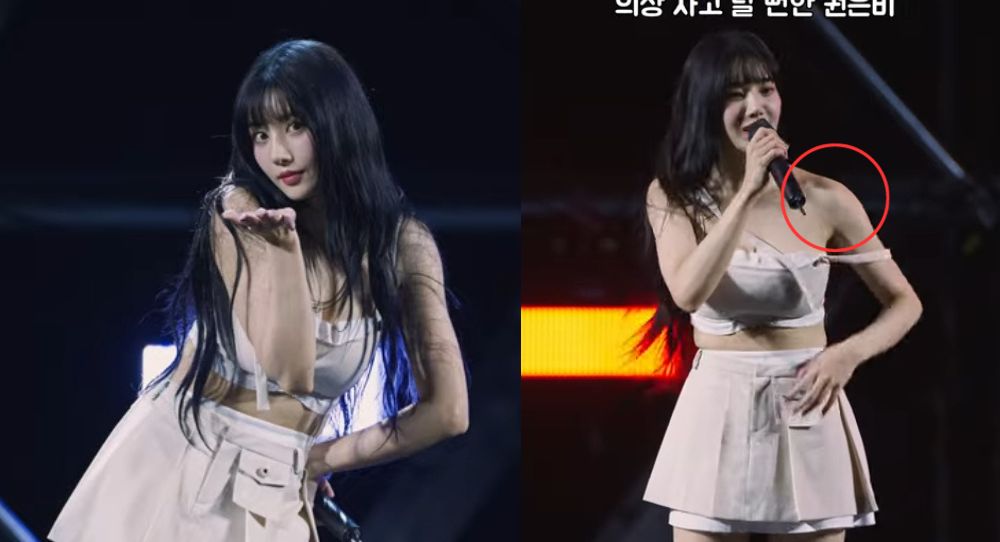 Kwon Eun Bi's wardrobe malfunction at university festival causes a stir