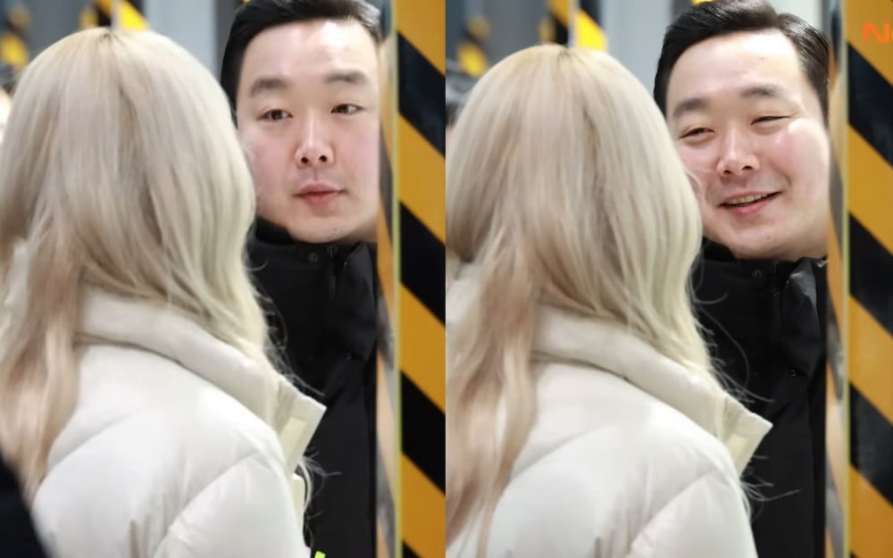 IVE's Security Guard Steals Hearts with Adorable Reaction to Locking Eyes with Liz