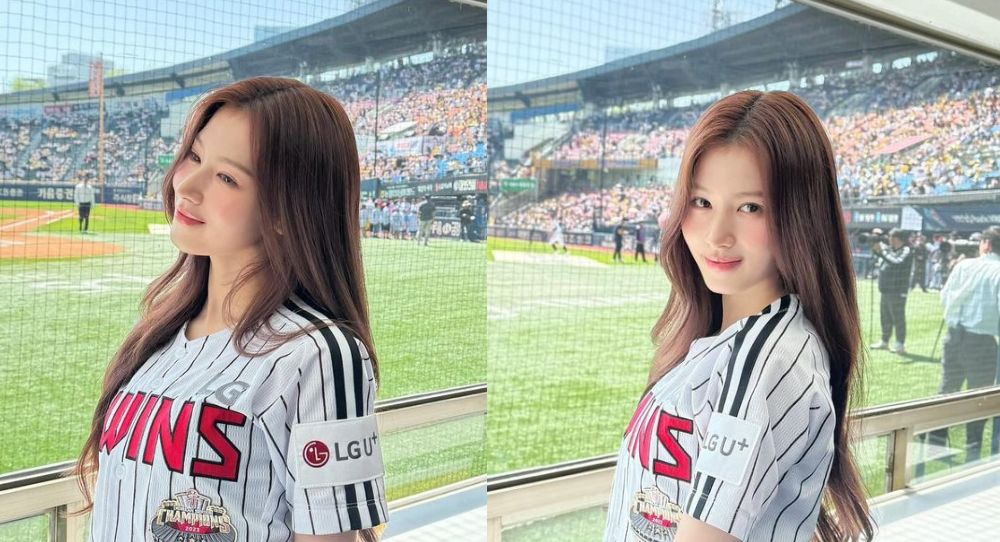 TWICE's Sana grabs everyone's attention with her 'baseball stadium goddess' visuals