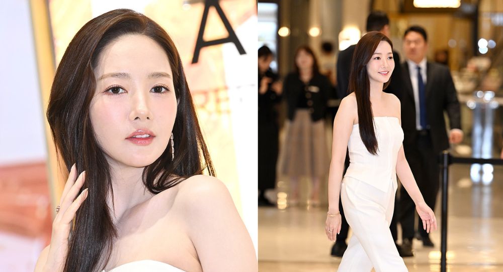 Park Min Young glows with beauty, rocking an all-white classy outfit at 'Maison' event