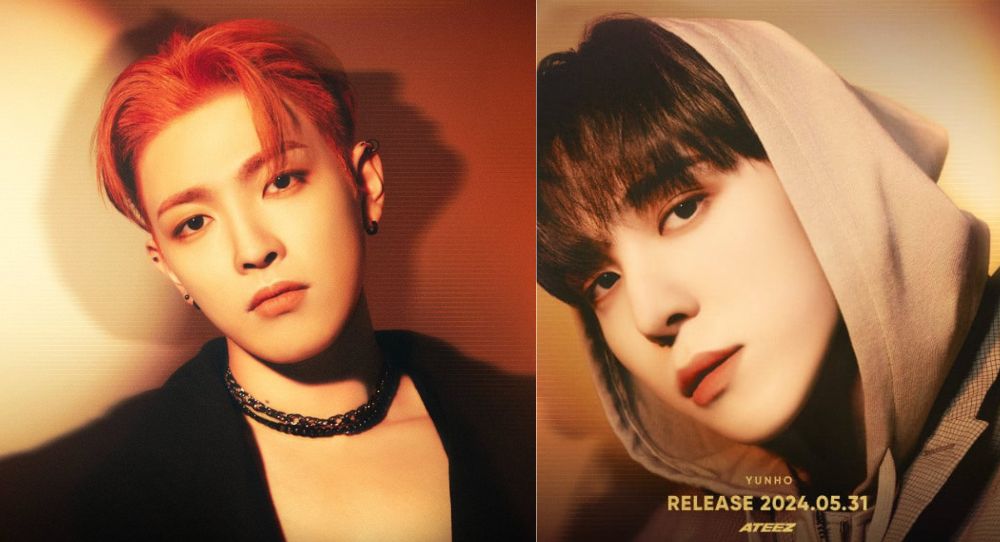 ATEEZ Drops Yunho and Hongjoong's Comeback Concept Photos for 'Golden Hour: Part 1'