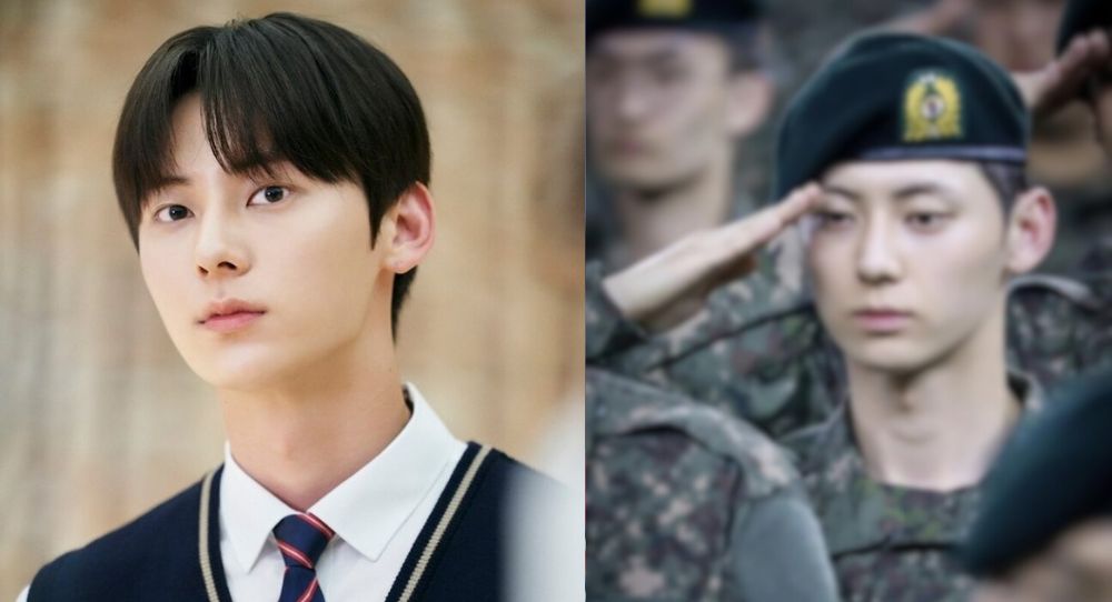 Hwang Min Hyun looked like filming a K-Drama scene at his training completion ceremony