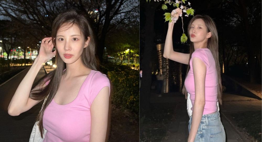 “She’s equally pretty as the cherry blossom!”— Girls' Generation's Seohyun Blossoms in Stunning Spring Photoshoot