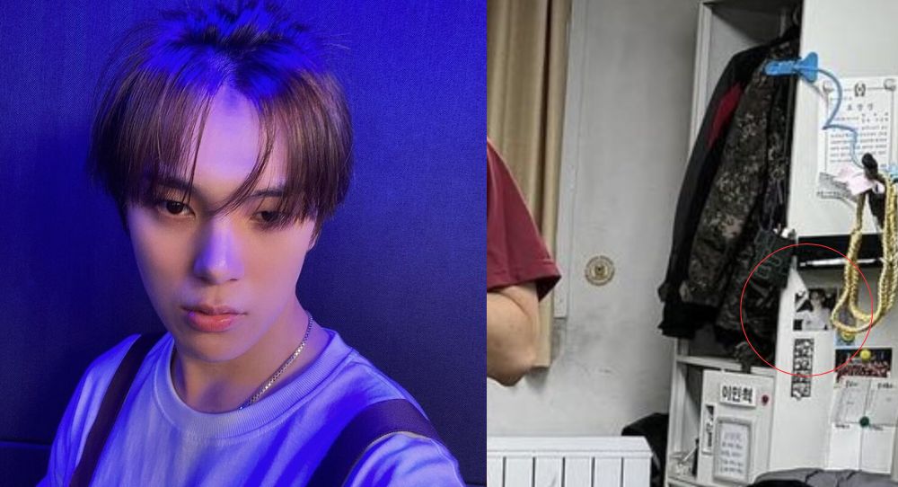 “What is the meaning of this?”— MONSTA X's Minhyuk Spotted Keeping aespa's Karina's Photo in Military Locker