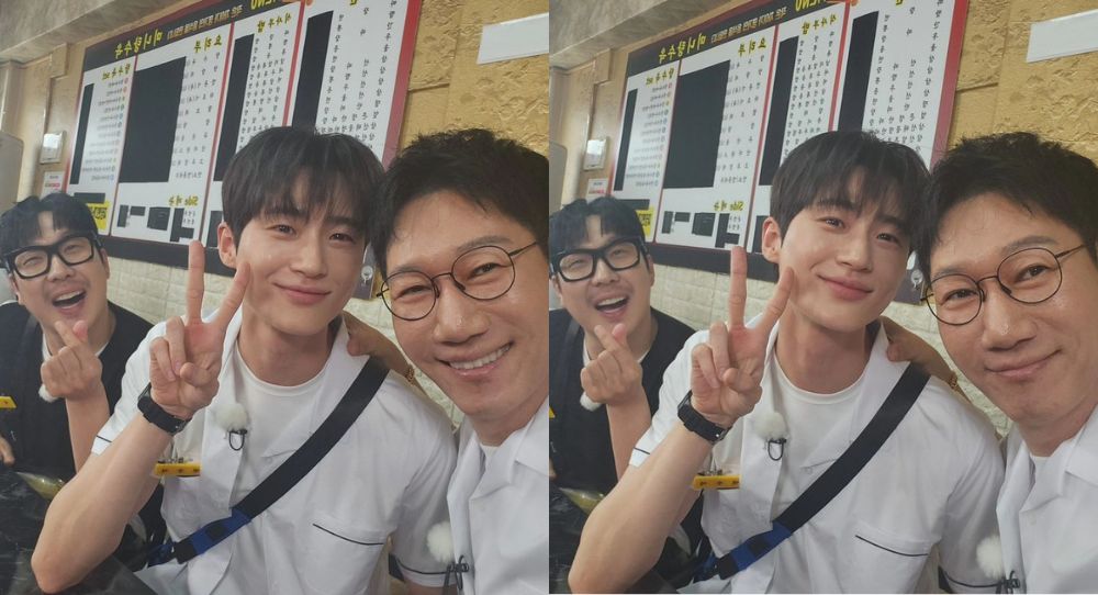 Running Man's Ji Suk Jin shares a heartwarming selfie with rising 'Lovely Runner' star Byun Woo Seok