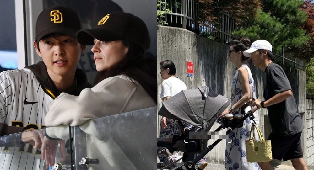 Song Joong Ki spotted enjoying a sunny hike with his son and wife Katy Louise Saunders