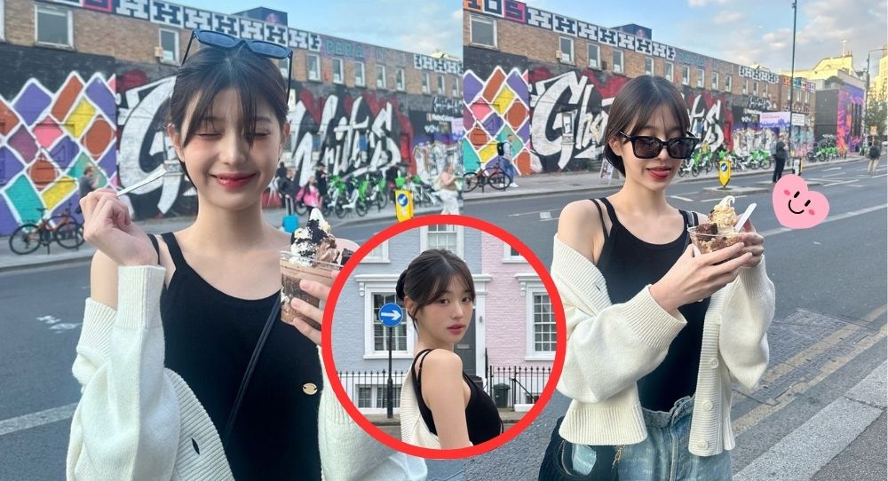 IVE’s Jang Won Young had lovely moments on the streets of London in new photos uploaded to her Instagram