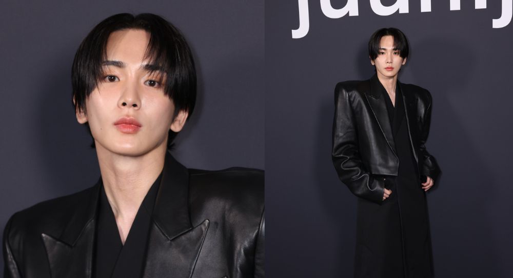 SHINee's Key shows off elevated shoulders and porcelain skin in all-black outfit in Paris