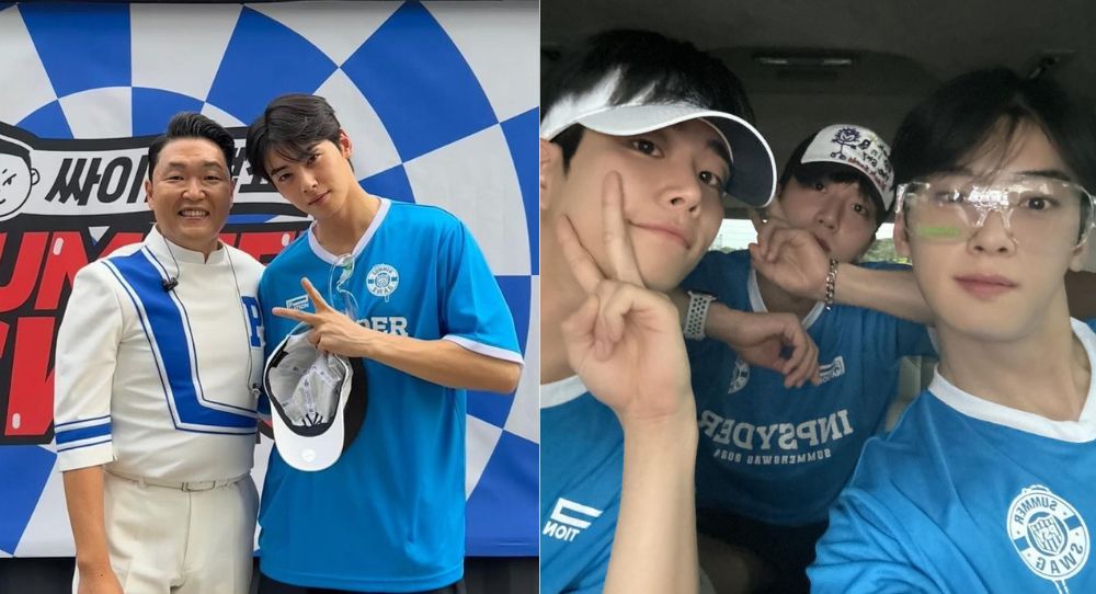 ASTRO's Cha Eun Woo spotted attending Psy's 'Summer Swag' show after his appearance at 'WATERBOMB'