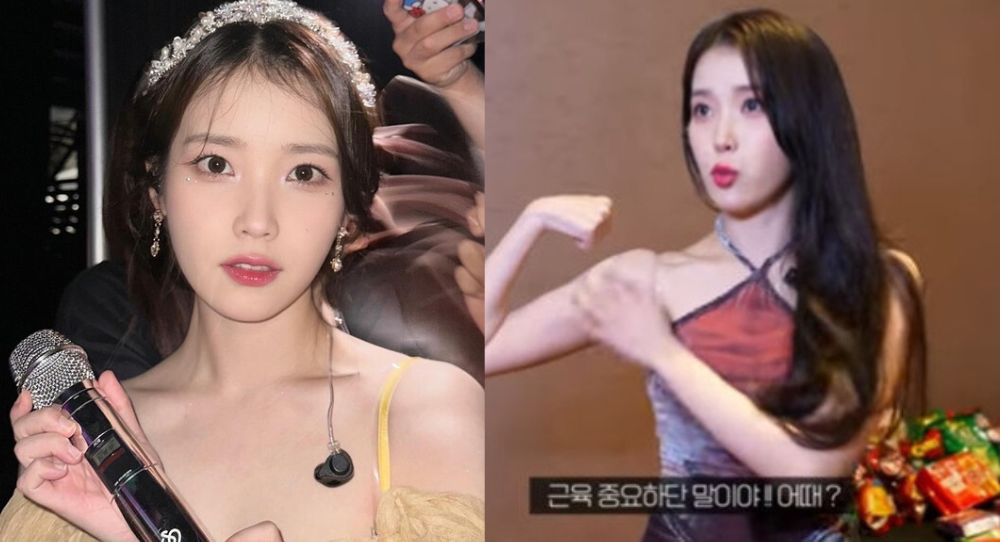 IU Surprises Fans with Her Toned Arms at Jakarta Concert