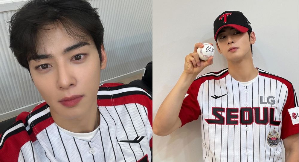 ASTRO's Cha Eun Woo Charms Fans with Stunning Visuals at NC Dinos vs. LG Twins Baseball Game