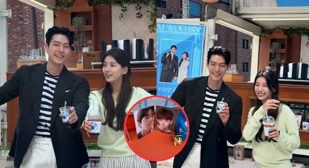 Kim Woo Bin Thanks Lee Jong Suk with Photos of Coffee Truck Surprise With Suzy