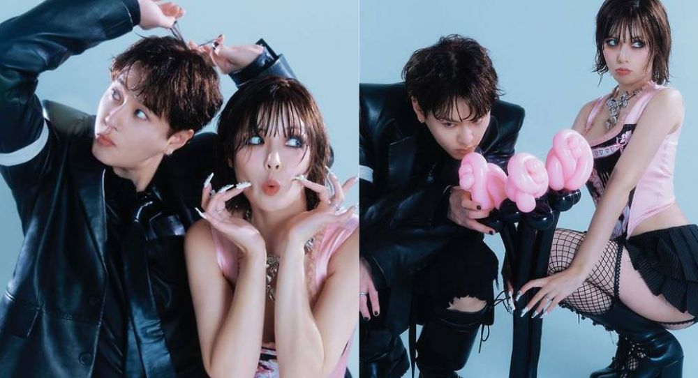 HyunA and Yong Jun Hyung's Wedding Photoshoot Stuns with Bold Mesh Fashion