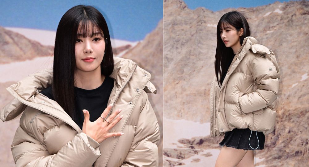 Kwon Eun Bi Turns Heads with Bold Winter Look of Mini Skirt and Puffer Jacket Combo