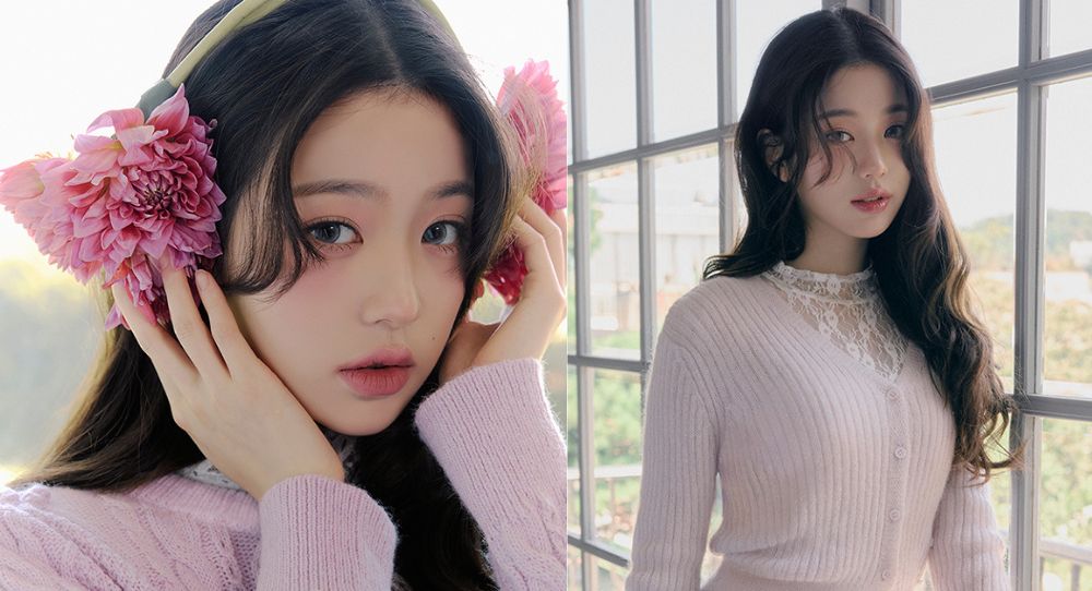 IVE's Jang Wonyoung Looks Like a Winter Fairy in New Photoshoot with Flower-Adorned Earmuffs and Stunning Lips