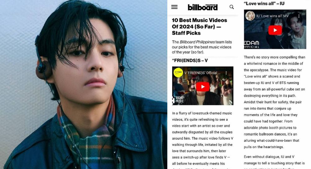 BTS V's 'FRI(END)S' MV Named One of Billboard Philippines' '10 Best