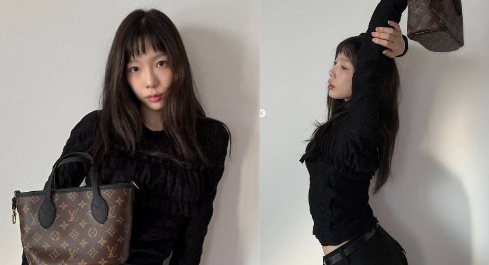 Taeyeon Shows Off Her Paper-Thin Waist in All-Black Fashion, Radiating Chic Beauty