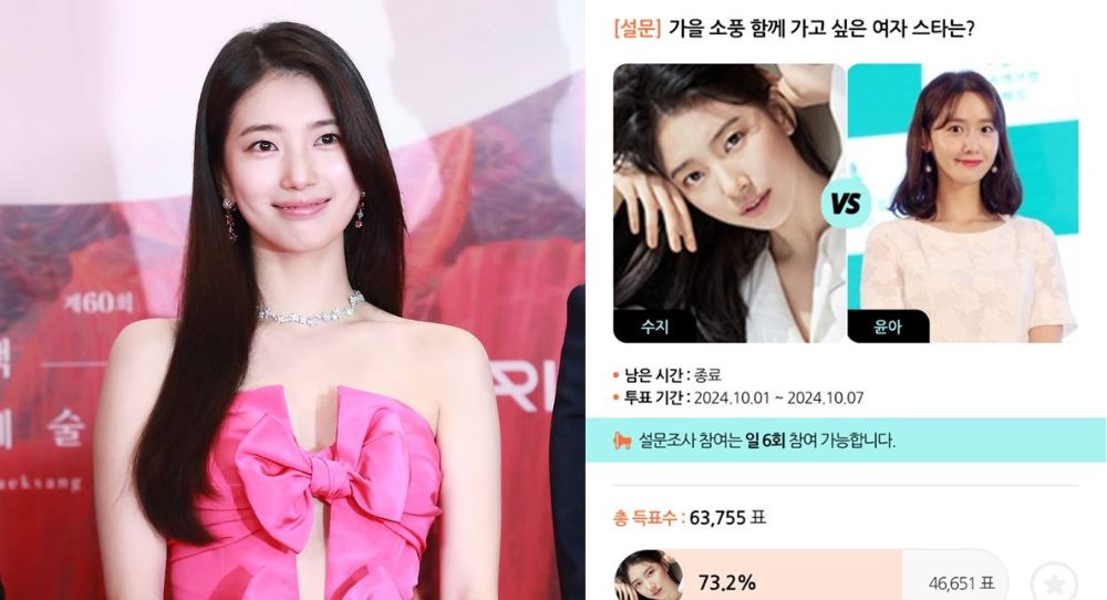 Suzy Named #1 Female Star Fans Want for an Autumn Picnic