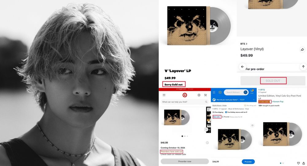 BTS V (Kim Taehyung)’s Solo Album Layover LP is Flying Off Shelves, Selling Out Across Major U.S. Stores