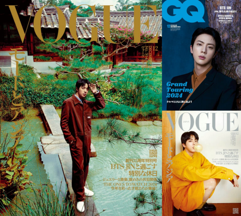 BTS's Jin Dominates Japanese Magazine Covers, Tops Sales Charts, and