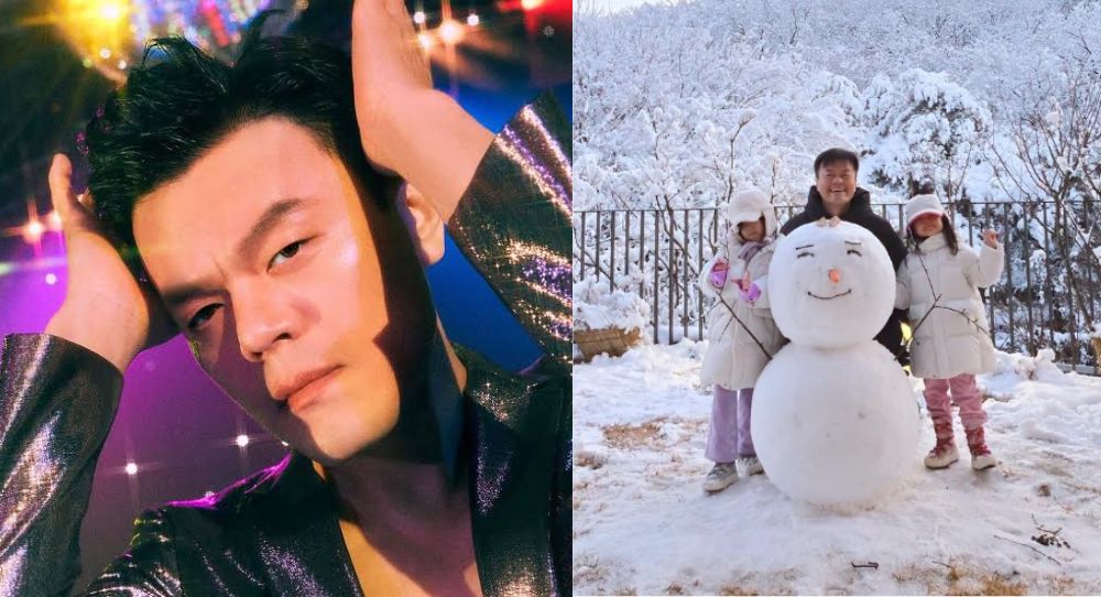 J.Y. Park Shares Heartwarming Family Moment Making a Snowman with His Wife and Daughters – Sends Message of Thanks to Fans!