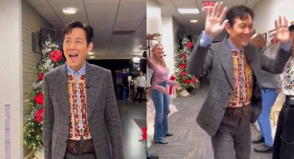 Lee Jung Jae Gets a Heartwarming Surprise on U.S. Talk Show - Watch His Epic Reaction to Korean Welcome and Dance