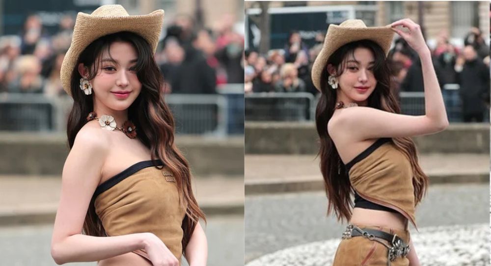 IVE's Jang Wonyoung Turns Heads in Paris With Sexy Cowgirl Look — Daringly Shows Off Her Back and Waist