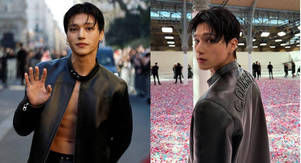 ATEEZ’s Wooyoung Turns Paris Fashion Week Into His Own Runway, Stuns in Bold All-Black Look With a Hint of Abs